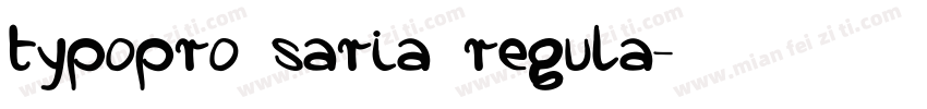 typopro saria regula字体转换